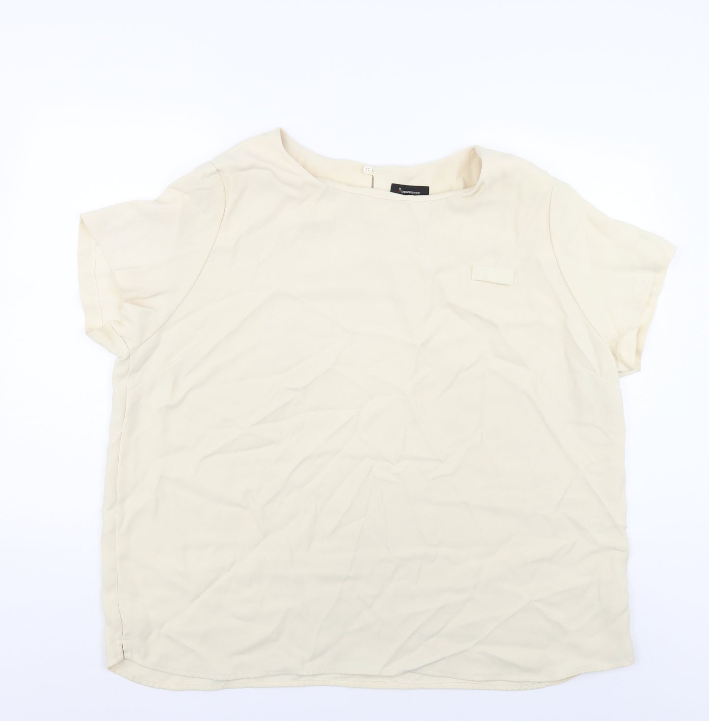 Corporatewear Womens Ivory   Basic Blouse Size 24