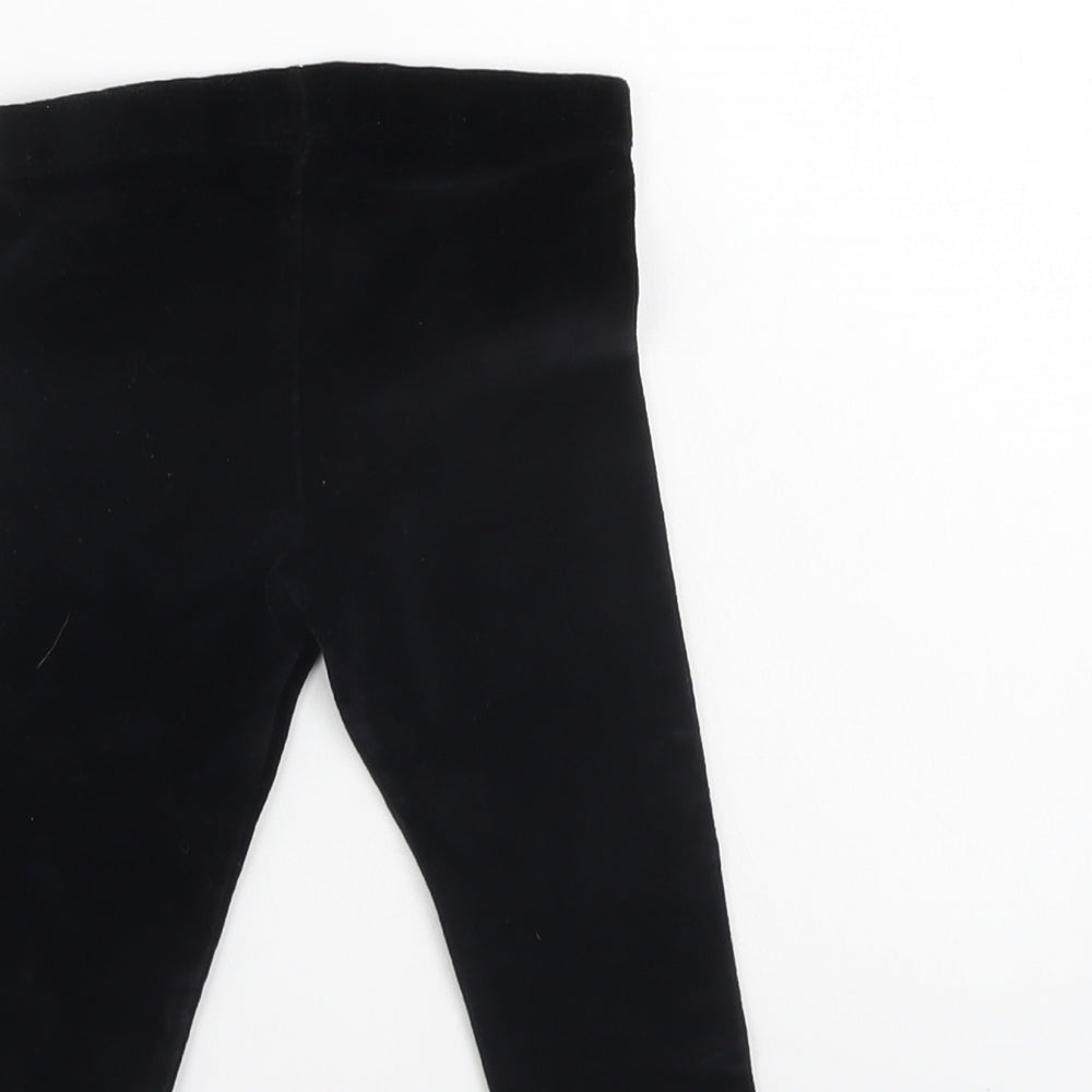 F&F Boys Black   Jogger Trousers Size 12-18 Months