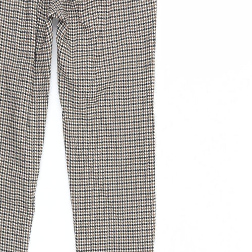 Preworn Womens Brown Herringbone  Trousers  Size S L28 in