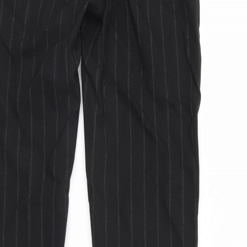 H&M Womens Black Striped  Bloomer Trousers Size 12 L30 in
