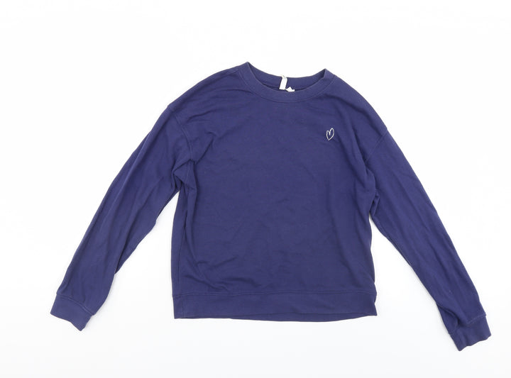 Divided Mens Blue Pullover Sweatshirt Size M