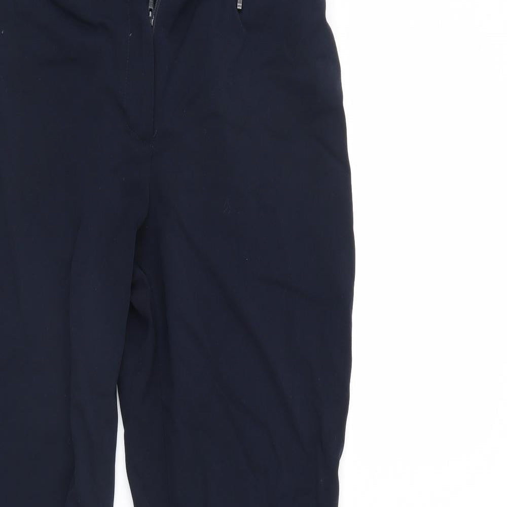 M&S Womens Blue   Trousers  Size 10 L29 in