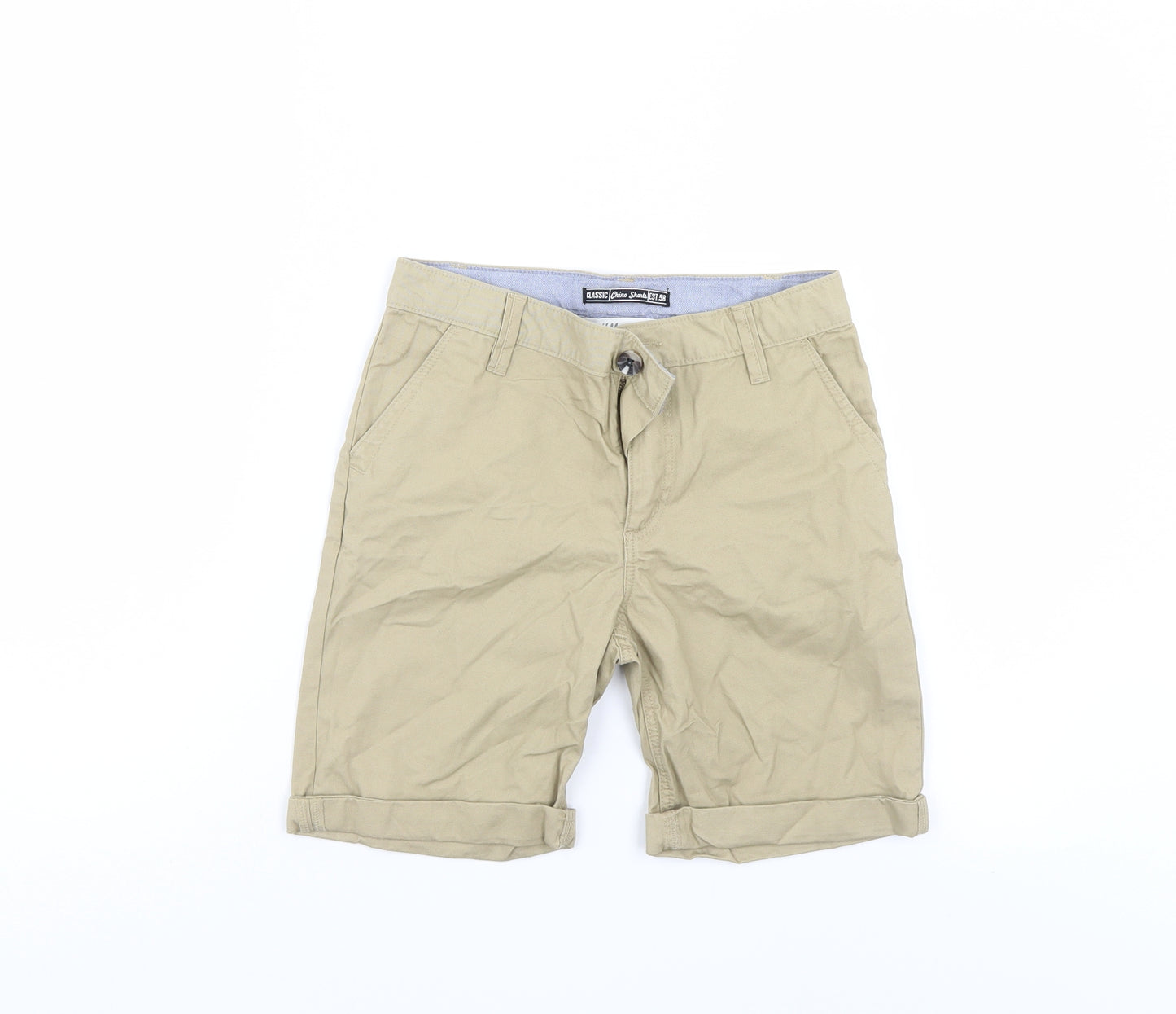 H&M Boys Beige   Chino Shorts Size 9-10 Years