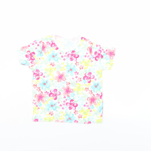 Disney Girls Multicoloured Floral  Basic T-Shirt Size 12-18 Months