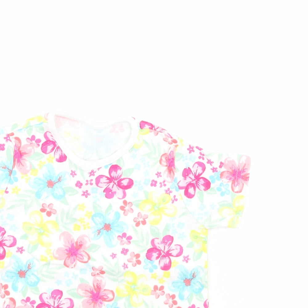 Disney Girls Multicoloured Floral  Basic T-Shirt Size 12-18 Months