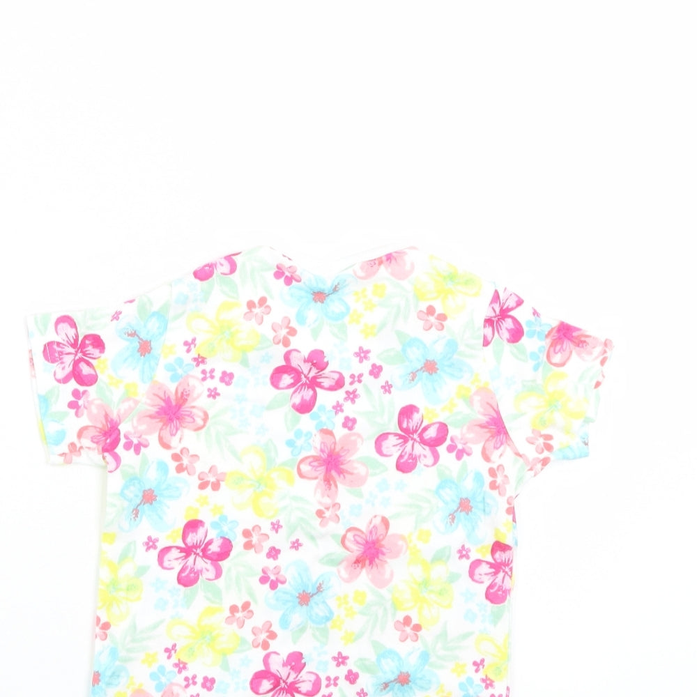 Disney Girls Multicoloured Floral  Basic T-Shirt Size 12-18 Months