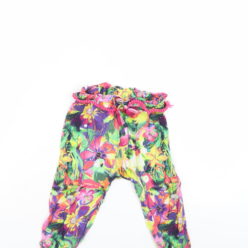 NEXT Girls Multicoloured Floral  Sweatpants Trousers Size 12-13 Years