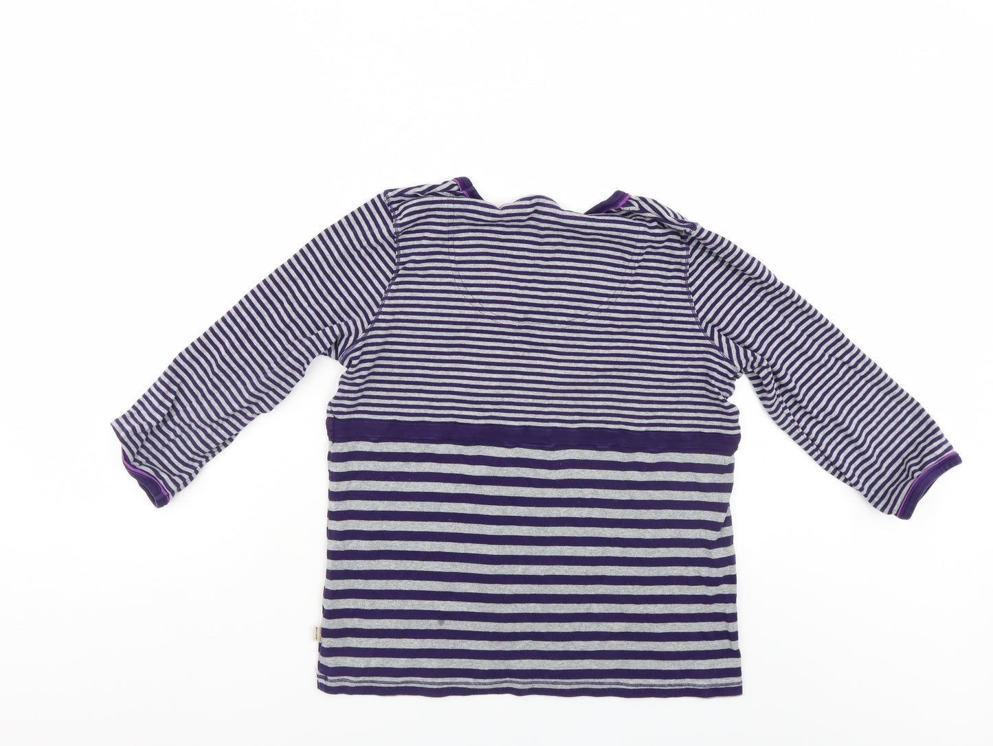 Maine Womens Multicoloured Striped  Henley Jumper Size 16