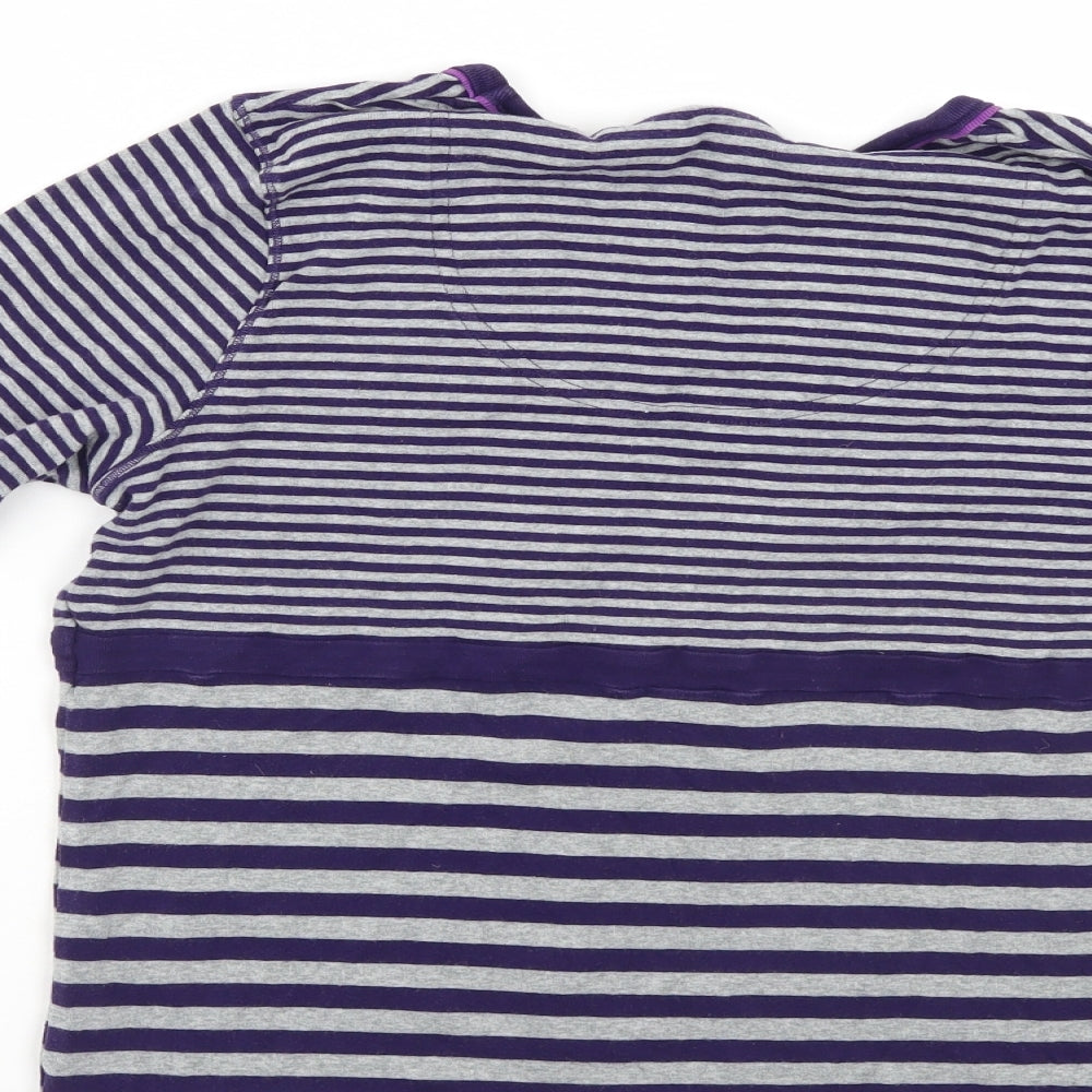 Maine Womens Multicoloured Striped  Henley Jumper Size 16