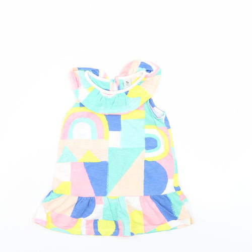 TU Girls Multicoloured   Skater Dress  Size 12-18 Months