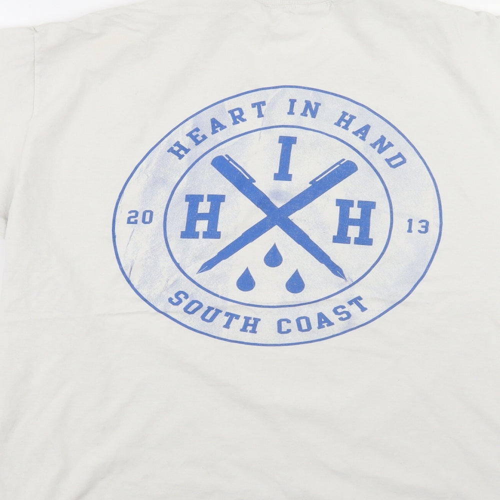 Gilden Mens White    T-Shirt Size XL