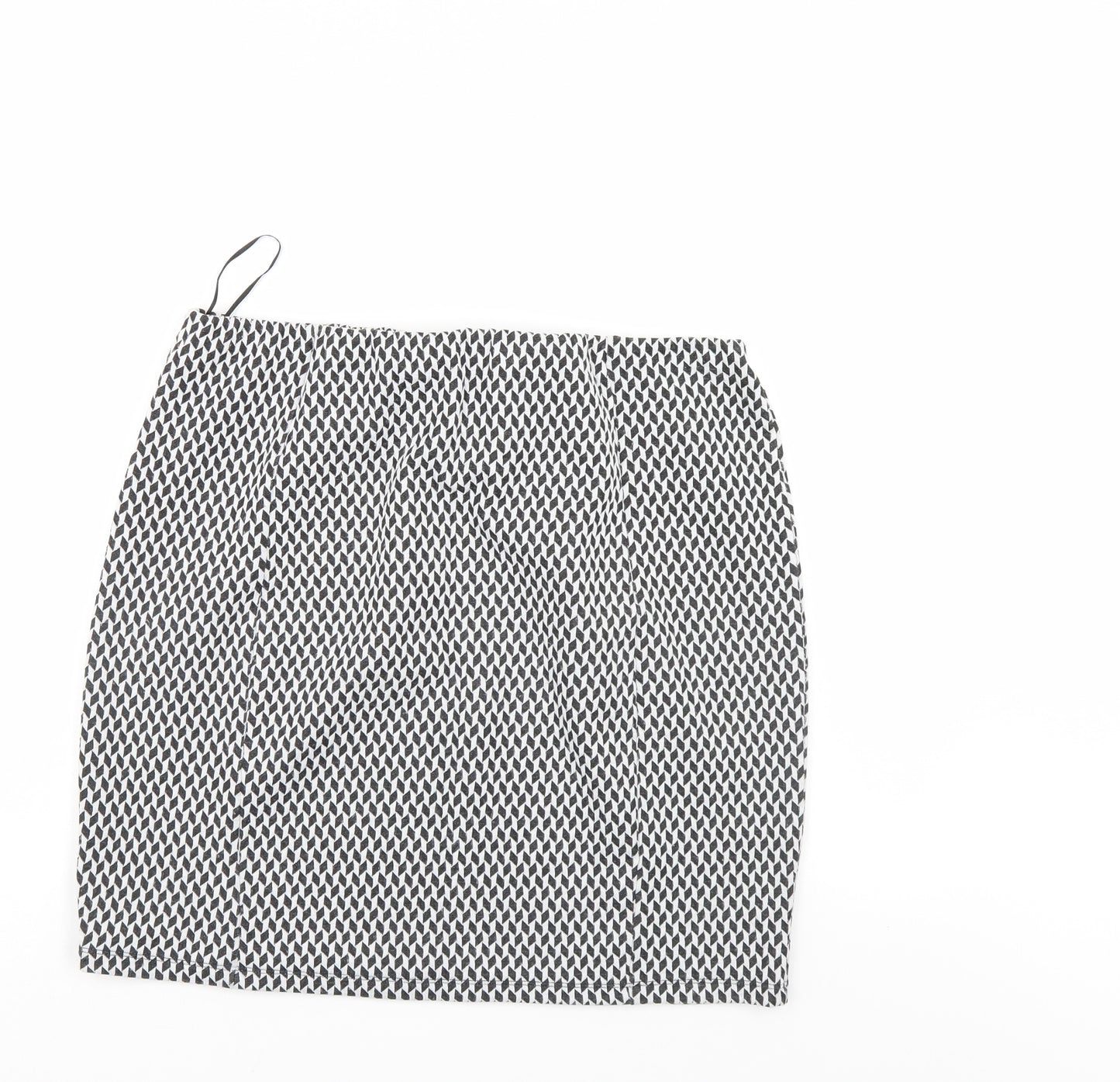 Papaya Womens Multicoloured Geometric  A-Line Skirt Size 16