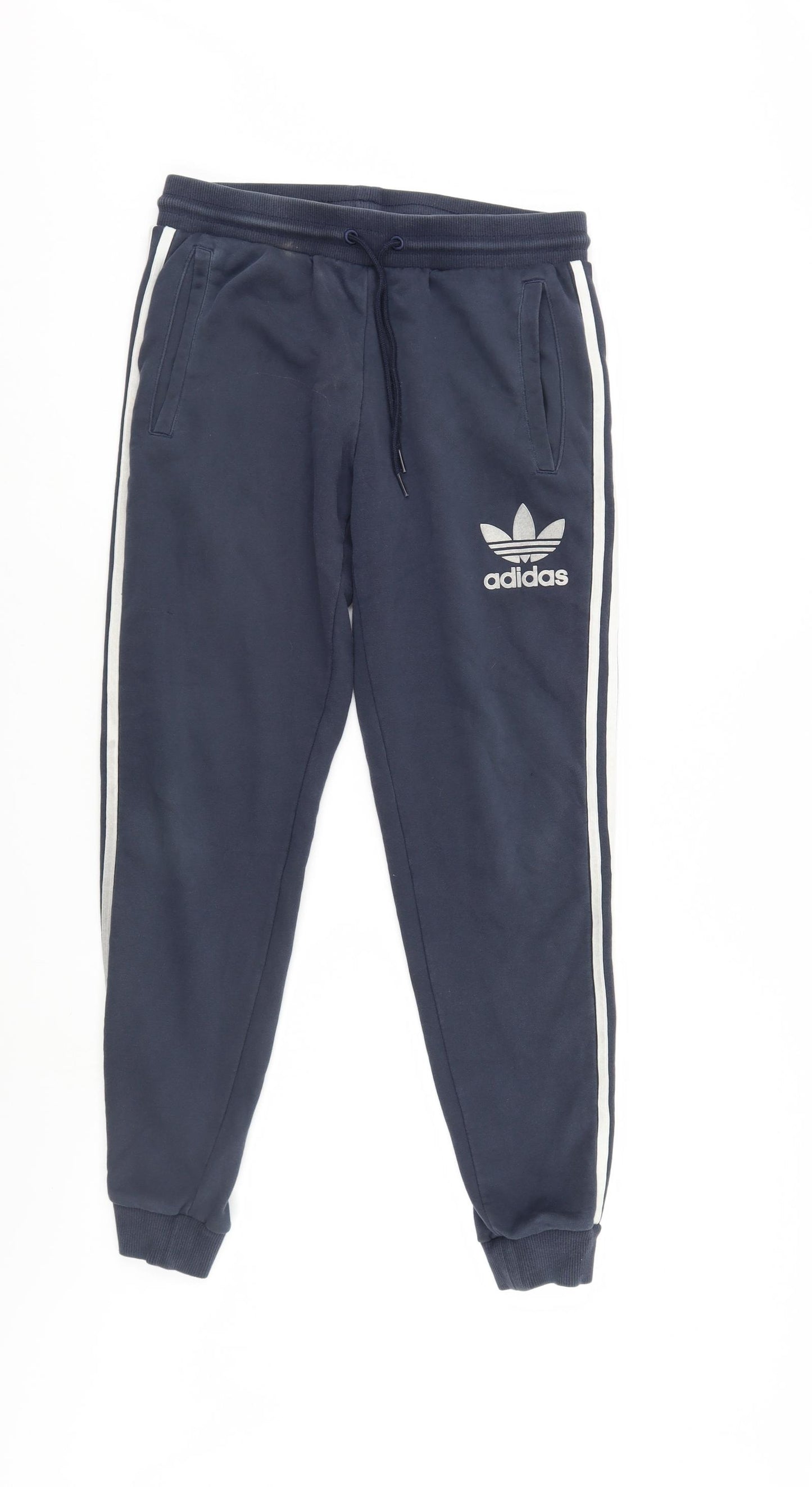 adidas Mens Blue   Sweatpants Trousers Size M L28 in