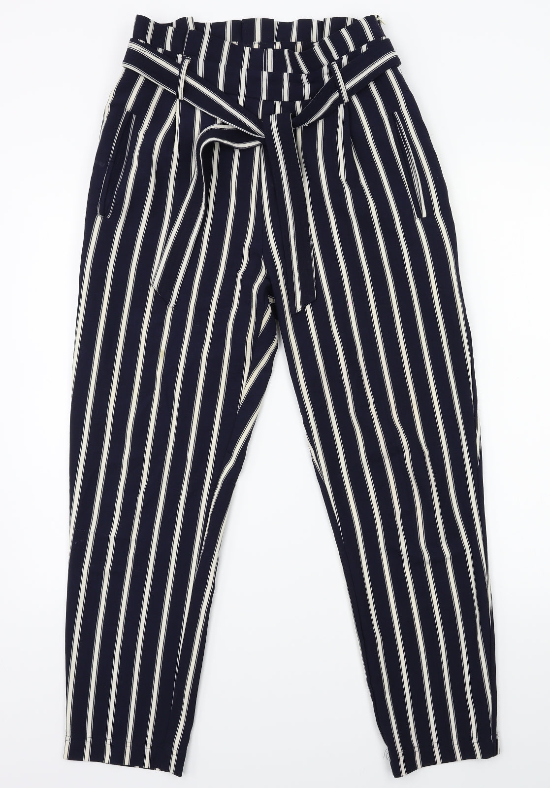 ostradivarius Womens Blue Striped  Dress Pants Trousers Size 6