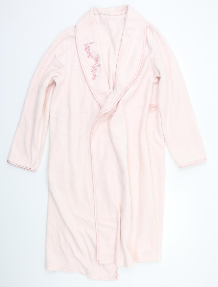 Damart Mens Pink Solid   Robe One Size