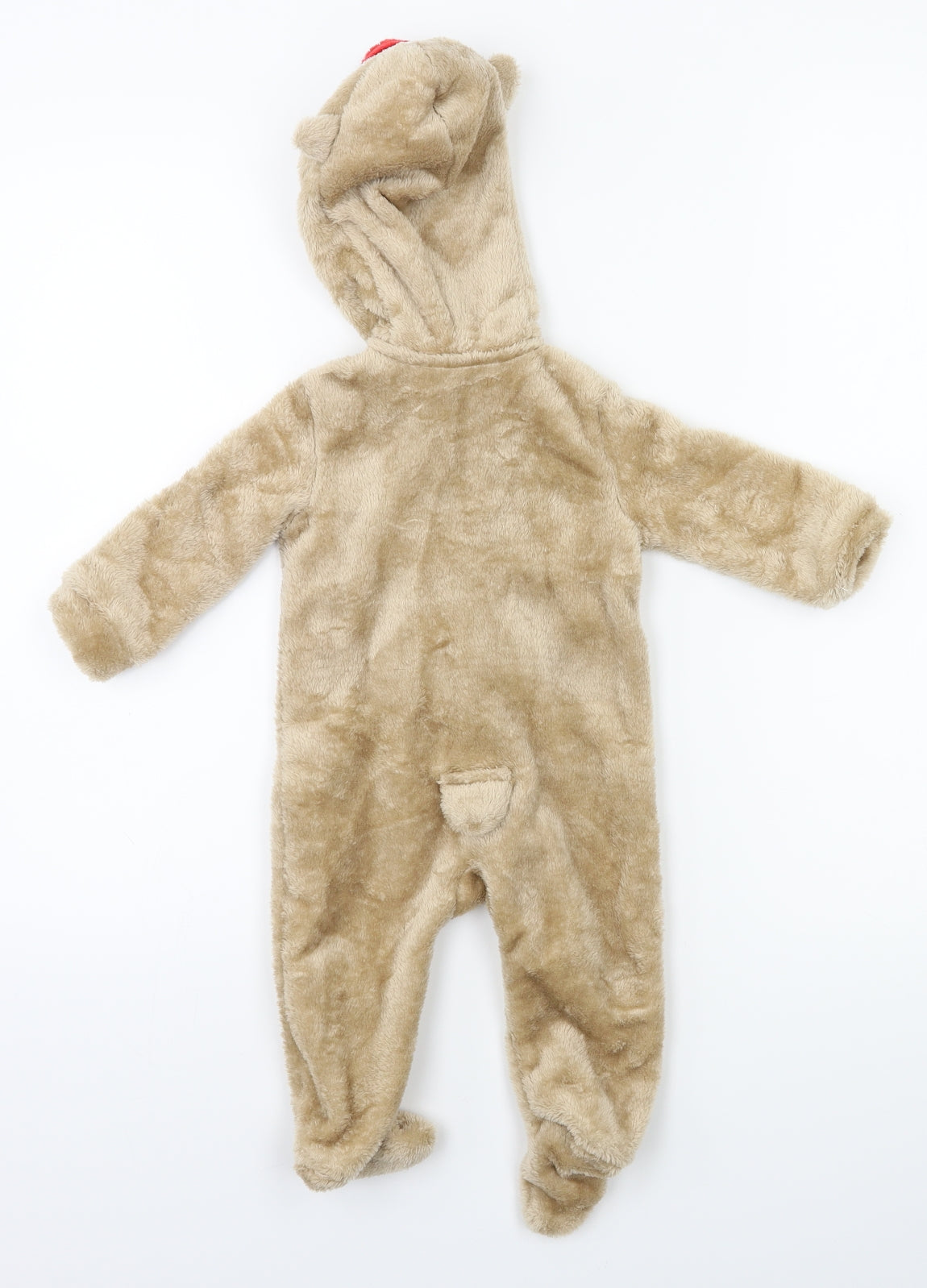 John Lewis Baby Beige Solid  Babydoll Bodysuit Size 3-6 Months