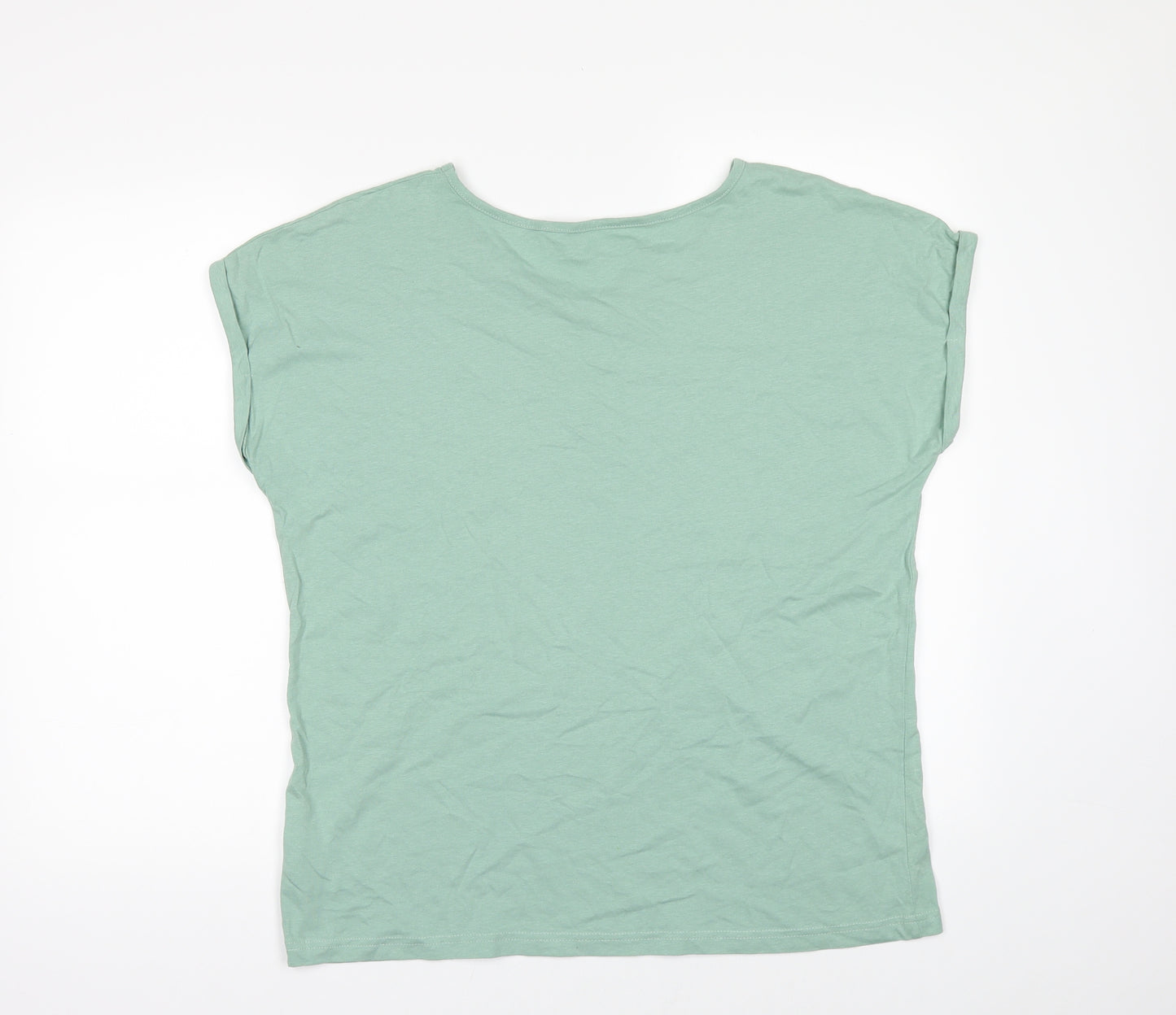 Preworn Womens Green   Basic T-Shirt Size 16