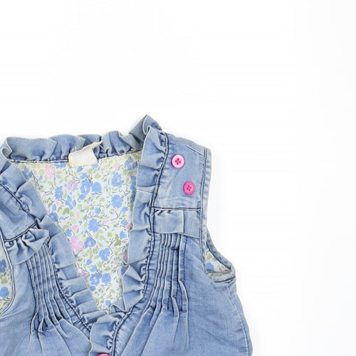 MAX Girls Blue   Gilet Waistcoat Size 3-4 Years