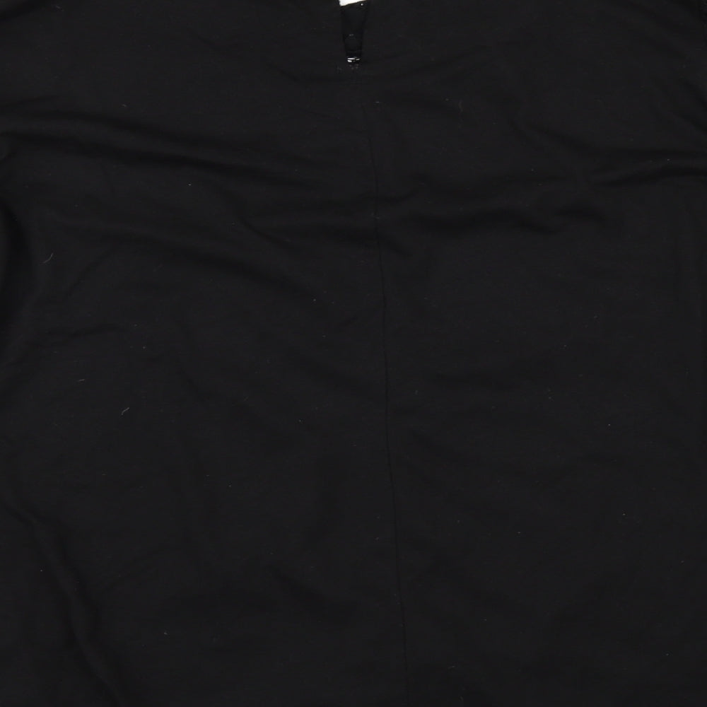 George Womens Black   Basic T-Shirt Size 18  - LACE