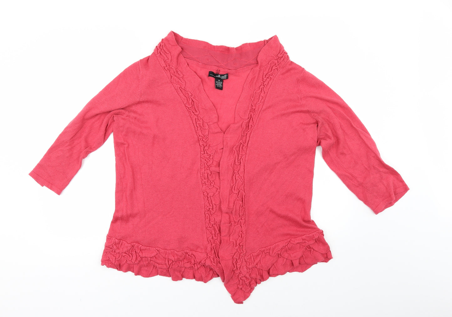 Willi Smith Womens Pink   Cardigan Jumper Size XL
