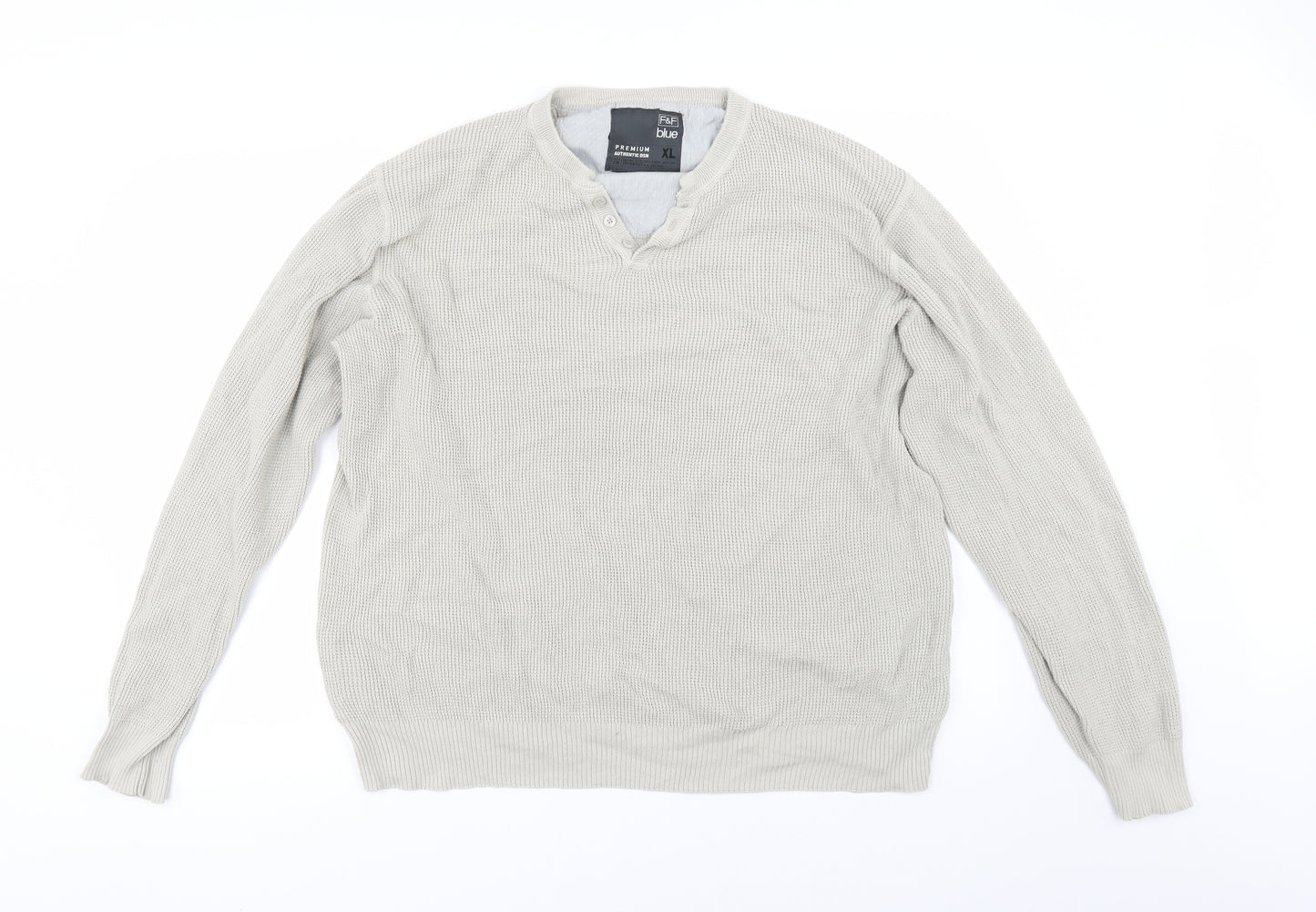 T Mens Beige   Pullover Jumper Size XL