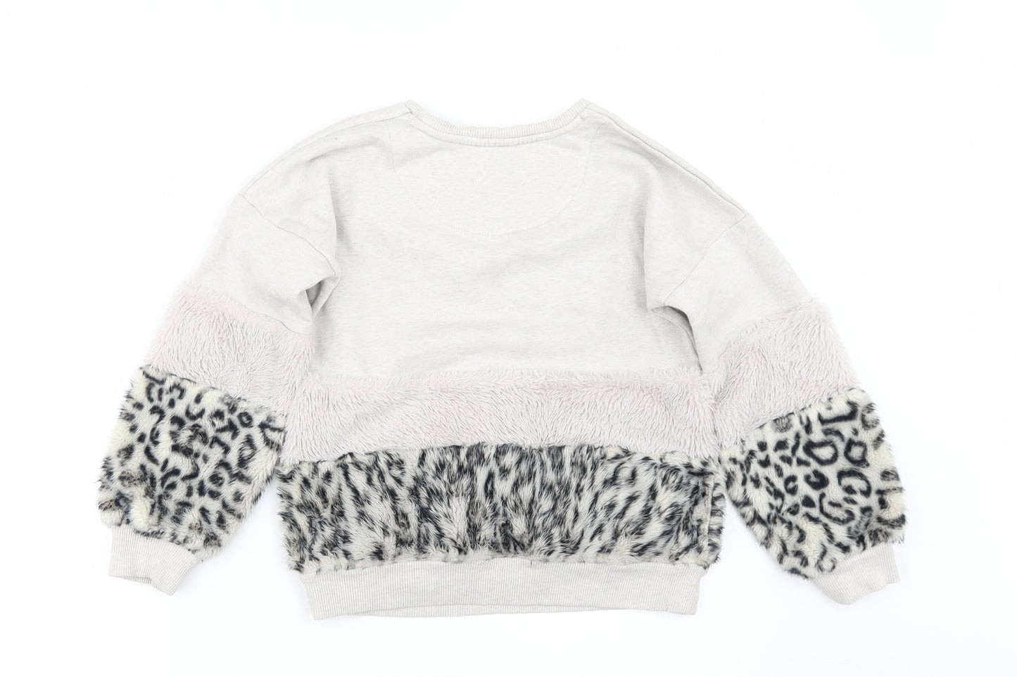 F&F Girls Beige   Pullover Sweatshirt Size 8-9 Years  - stay cool girl