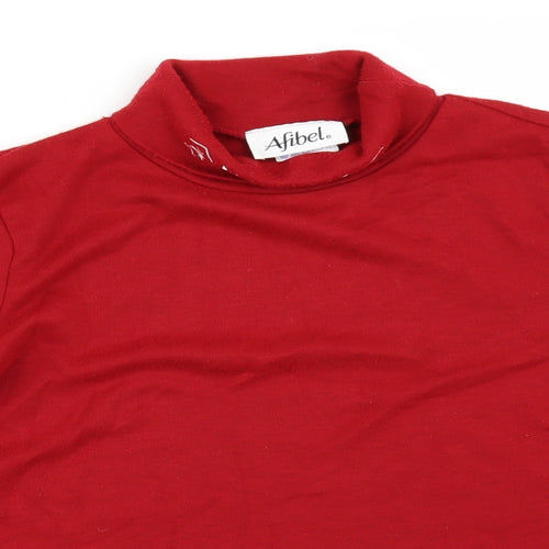 afibel Womens Red    Jumper Size 14