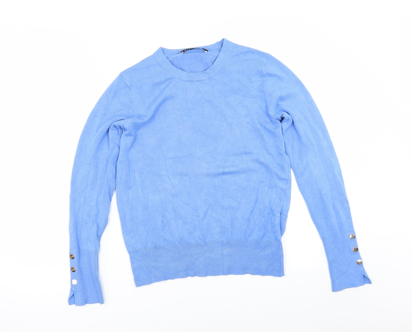 Zara Womens Blue   Pullover Jumper Size M