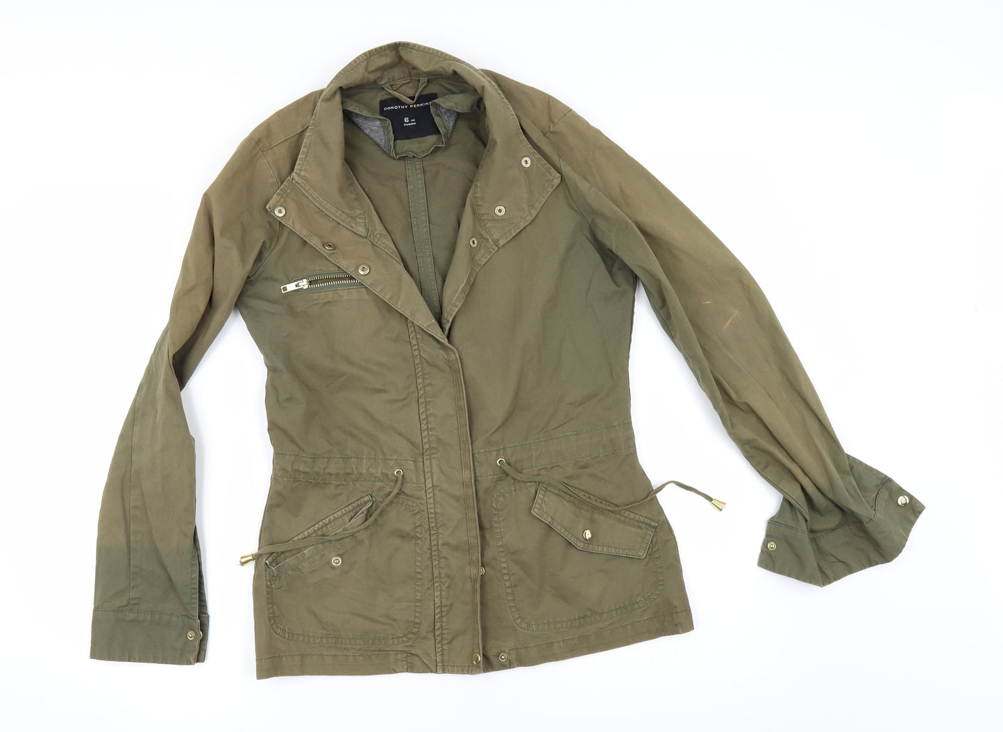 Dorothy Perkins Womens Green  Denim Jacket  Size 6