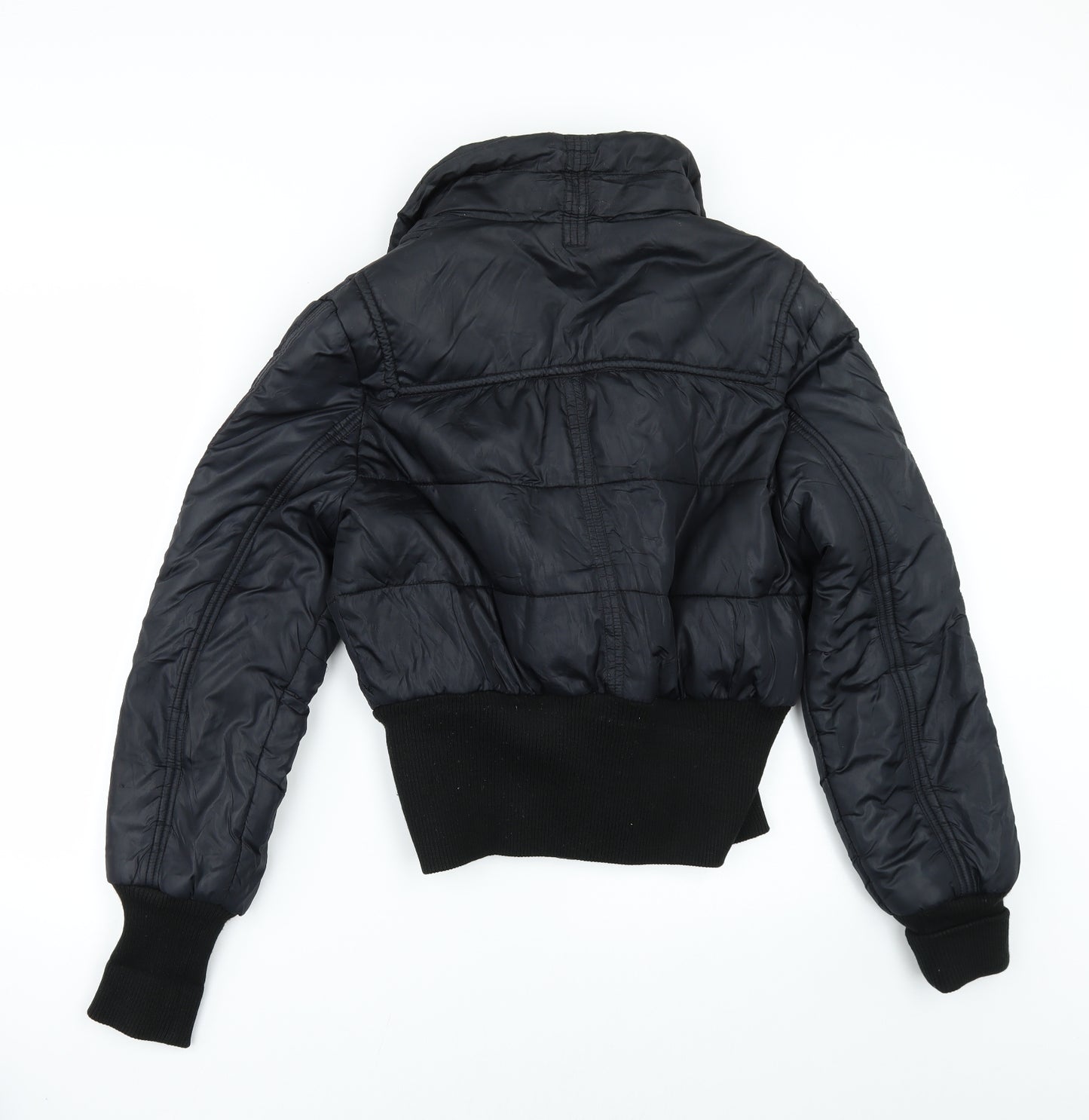 River Island Womens Black   Bomber Jacket Jacket Size 14