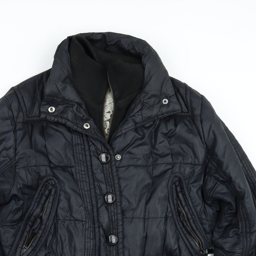 River Island Womens Black   Bomber Jacket Jacket Size 14