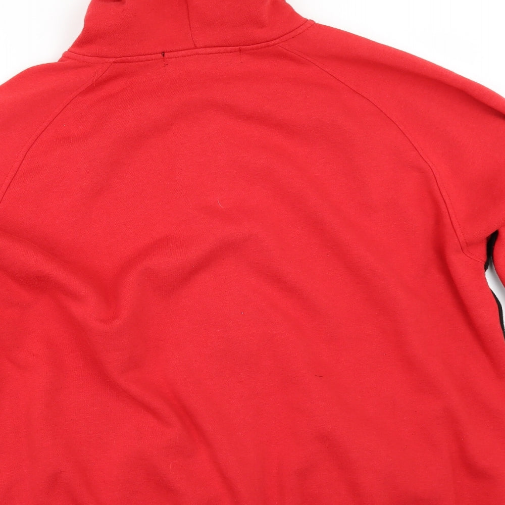 AMSTERDAM LABEL Mens Red   Full Zip Hoodie Size XL  - Amsterdam