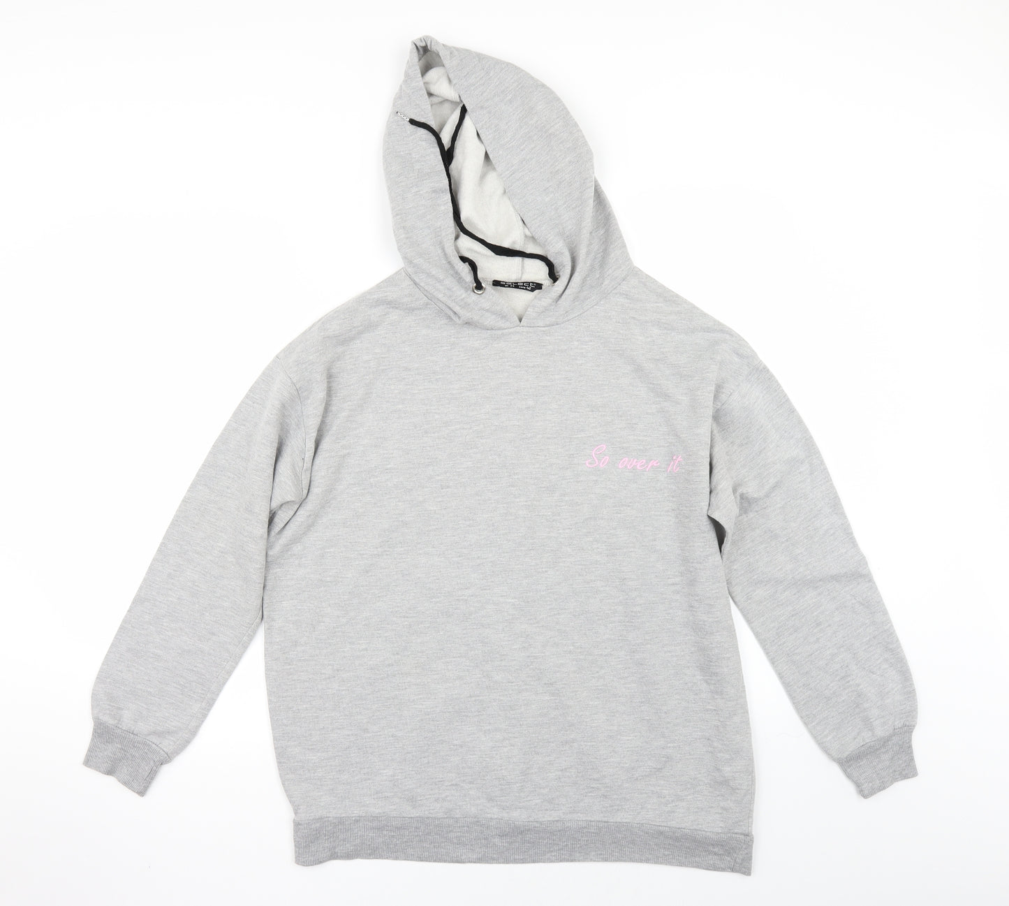 Select Womens Grey   Pullover Hoodie Size 14