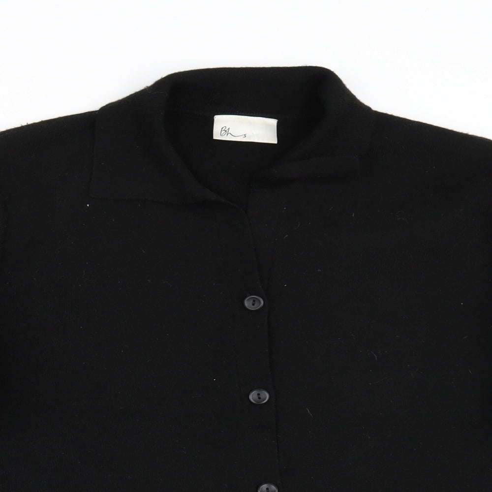 BHS Womens Black   Cardigan Jumper Size 16