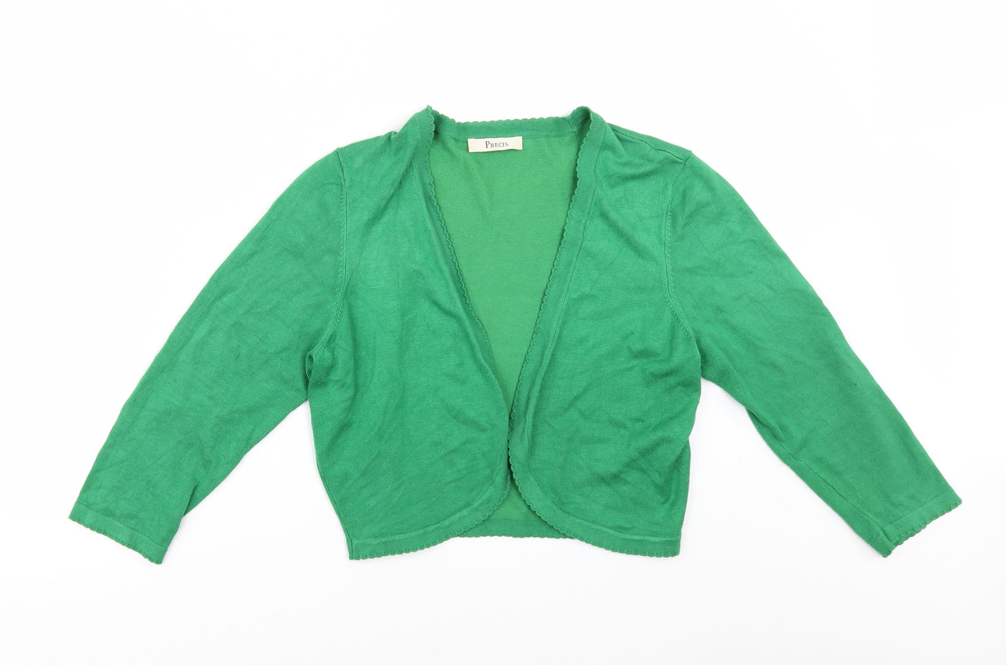 Precis Womens Green   Shrug Jumper Size M