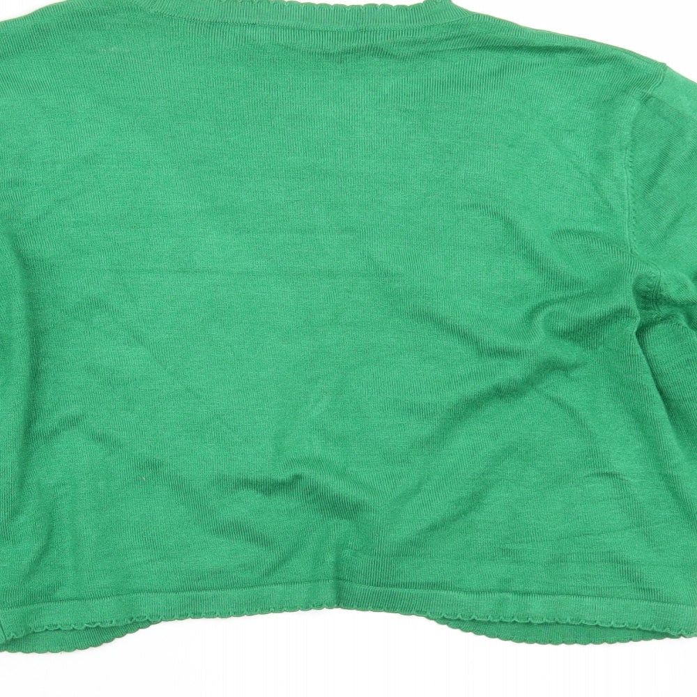 Precis Womens Green   Shrug Jumper Size M
