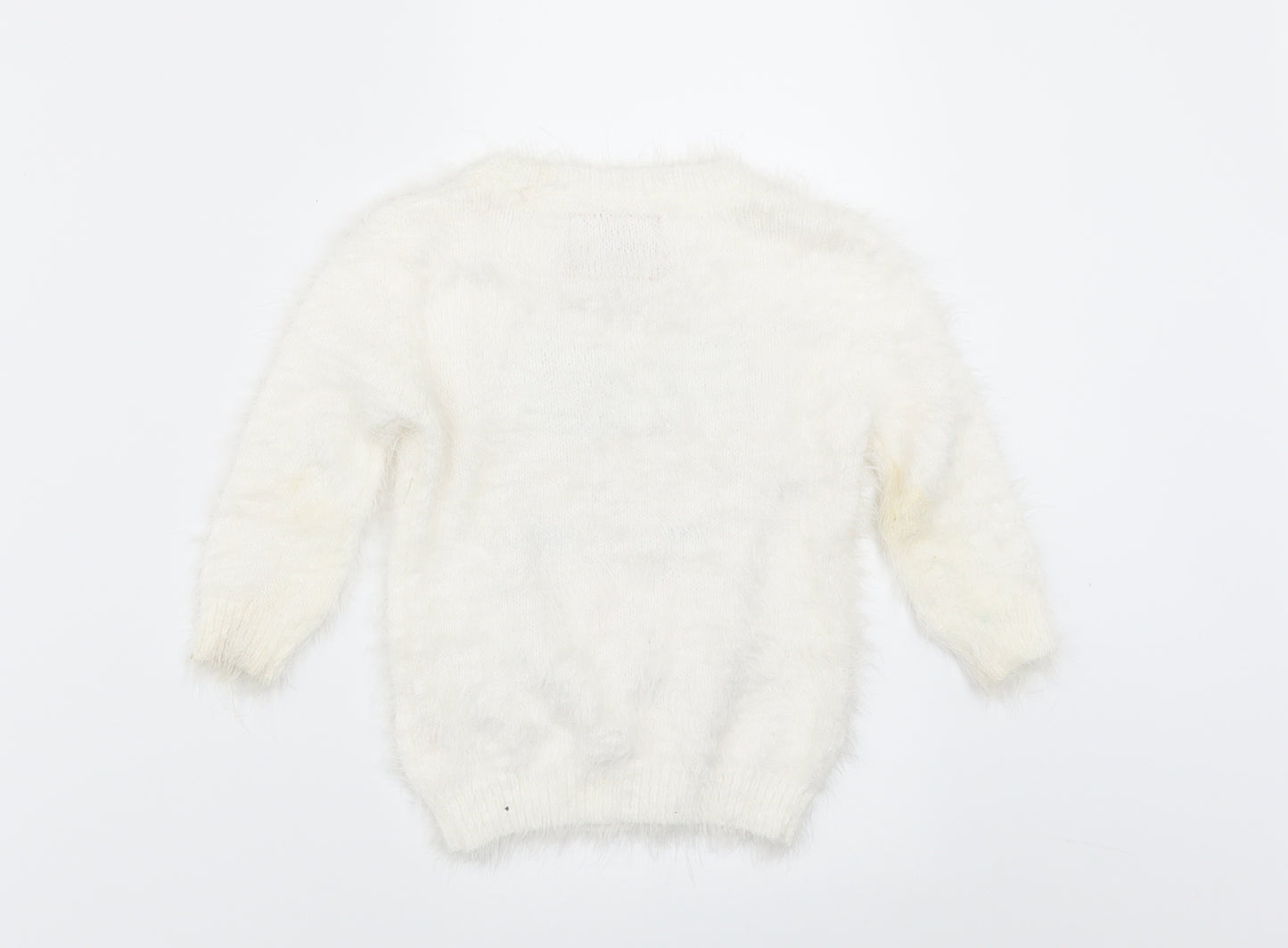 Primark Baby White   Pullover Jumper Size 18-24 Months  - christmas