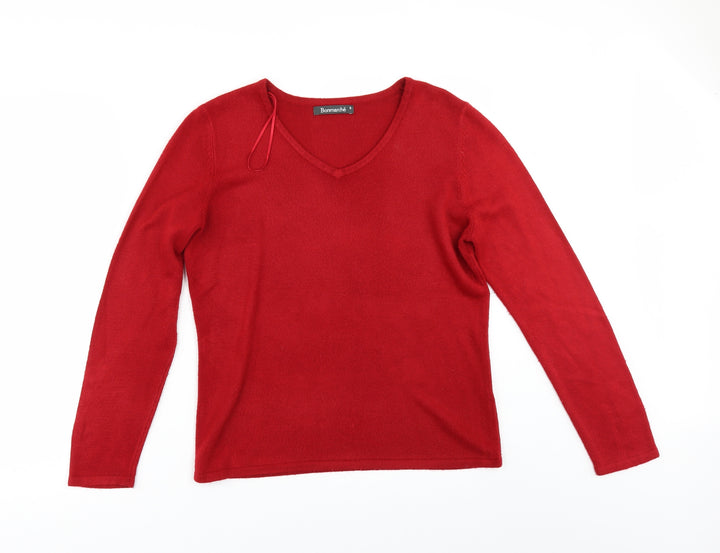 Bonmarché Womens Red Pullover Jumper Size S