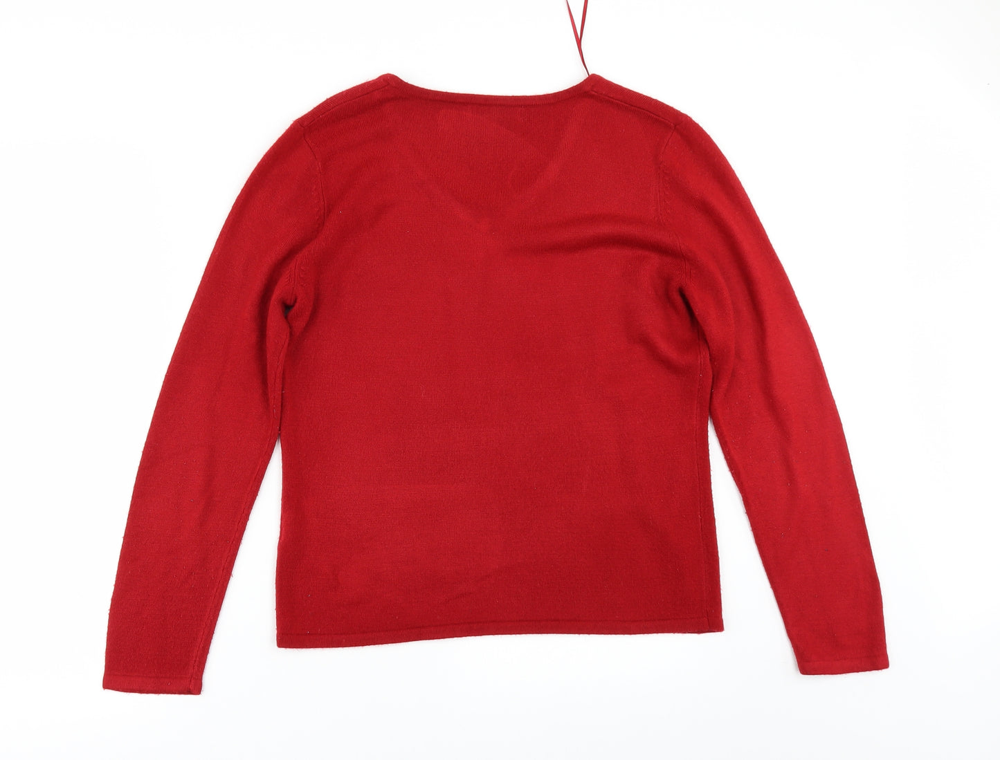 Bonmarché Womens Red   Pullover Jumper Size S