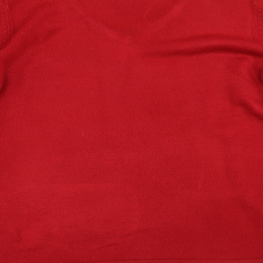 Bonmarché Womens Red   Pullover Jumper Size S