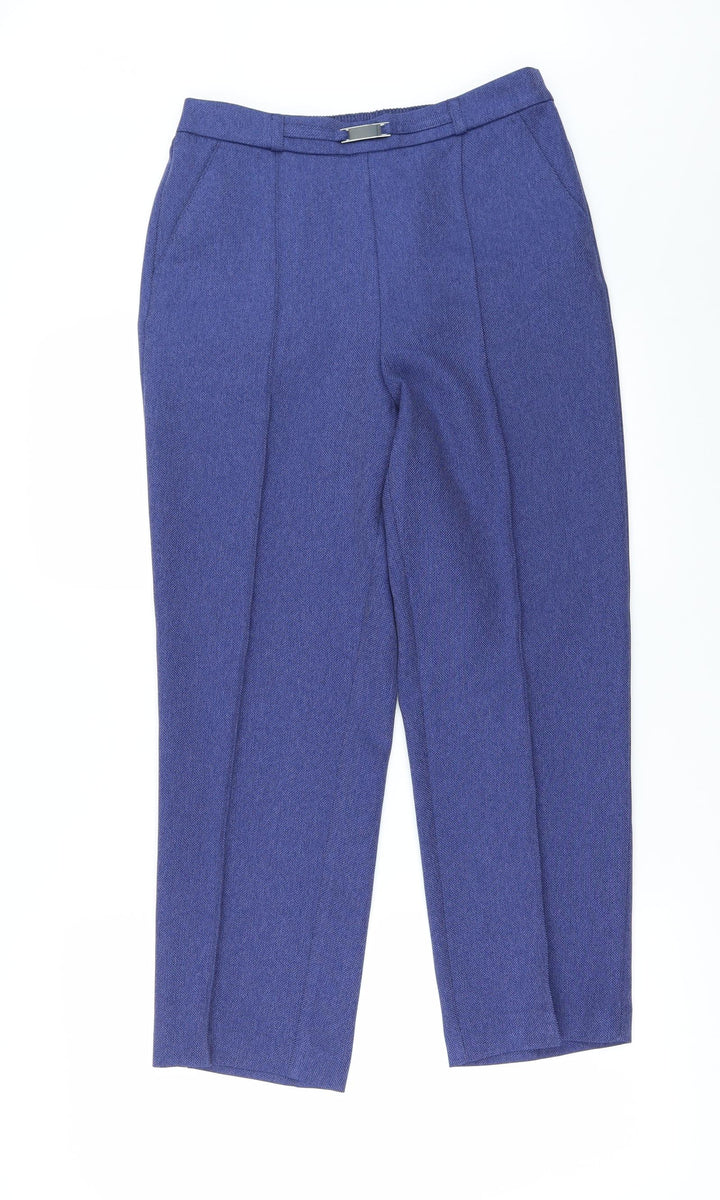 EWM Womens Blue Trousers Size 10 L26 in