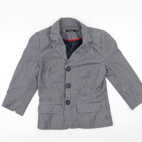 Primark Womens Blue Striped  Jacket  Size 8