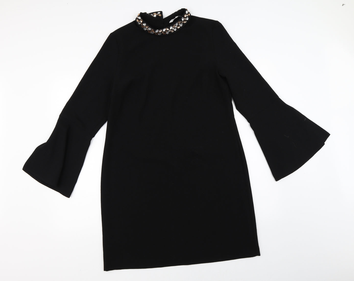 Peacocks Womens Black   A-Line  Size 12  - flared sleeves