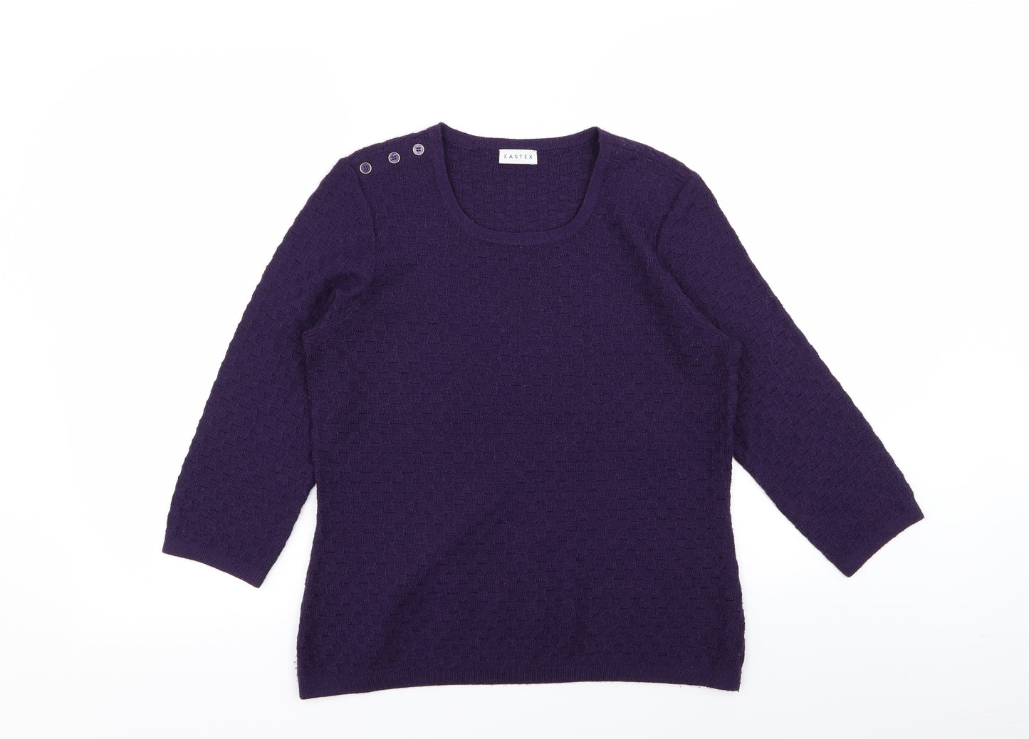Eastex Womens Purple   Basic T-Shirt Size 12