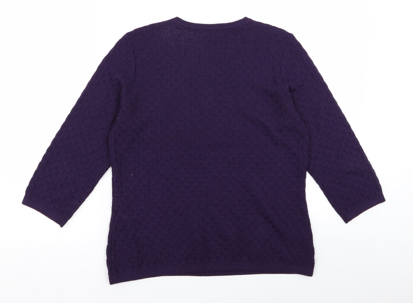 Eastex Womens Purple   Basic T-Shirt Size 12
