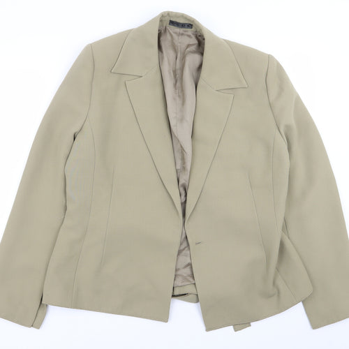 CCDK Womens Green   Jacket Blazer Size 14