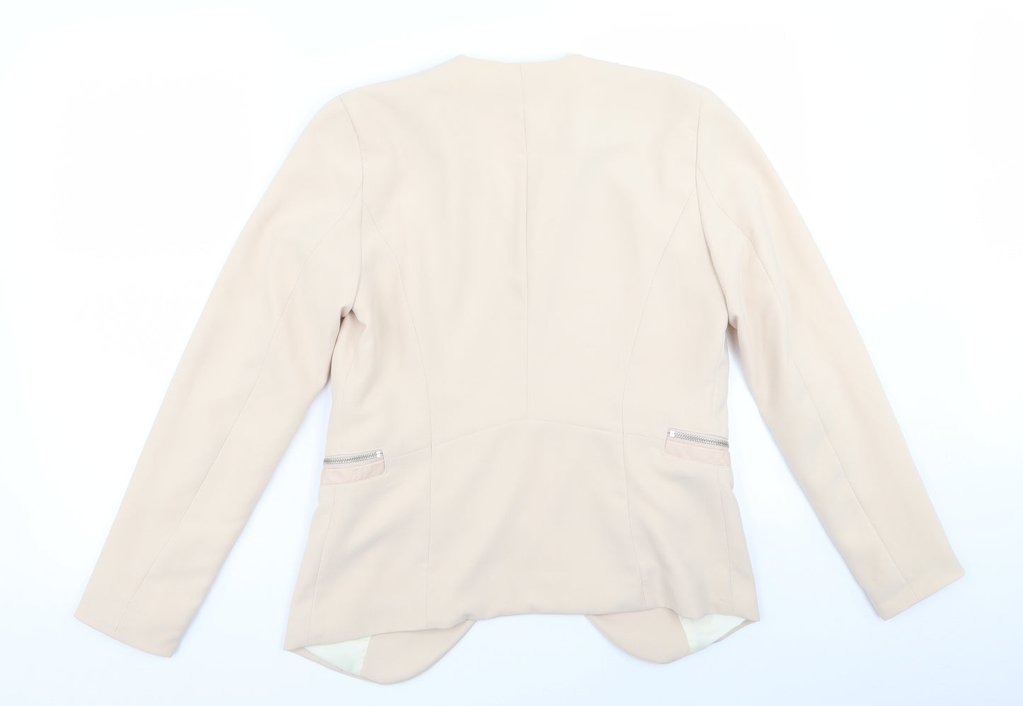 H&M Womens Beige   Jacket Blazer Size 12