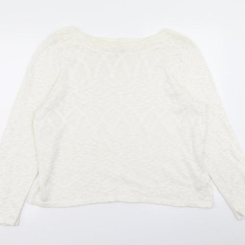 minute Womens White   Pullover Jumper Size XL