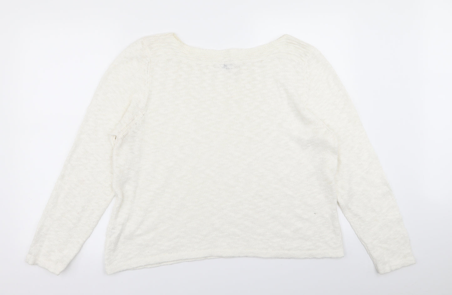 minute Womens White   Pullover Jumper Size XL