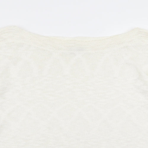 minute Womens White   Pullover Jumper Size XL